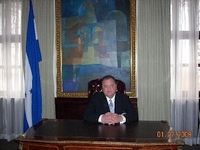 Photo of Jim Pryor at Presidential Palace